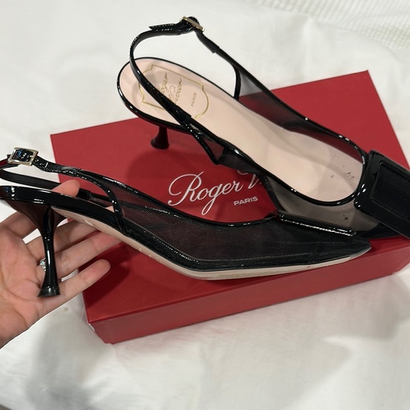 Roger Vivier Black Patent Leather Heels - Picture 2 of 6